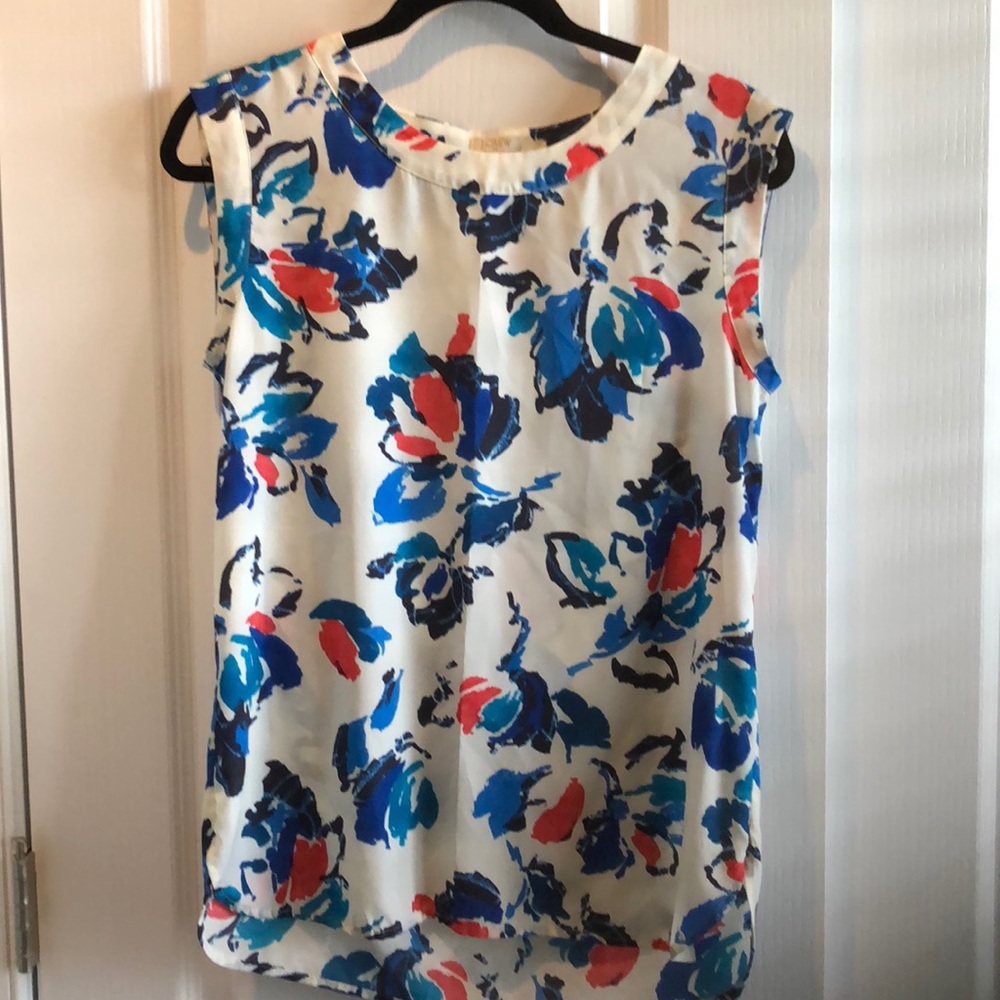 Floral J crew tank